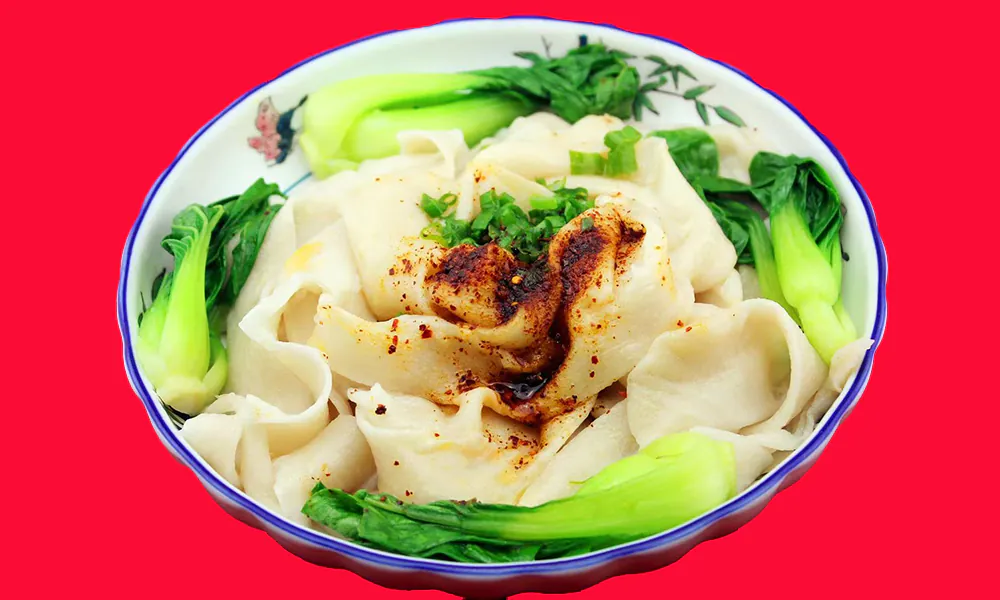 Hot Oil Noodles at Xi’an Sizzling Woks, Chinese Restaurant in Philadelphia